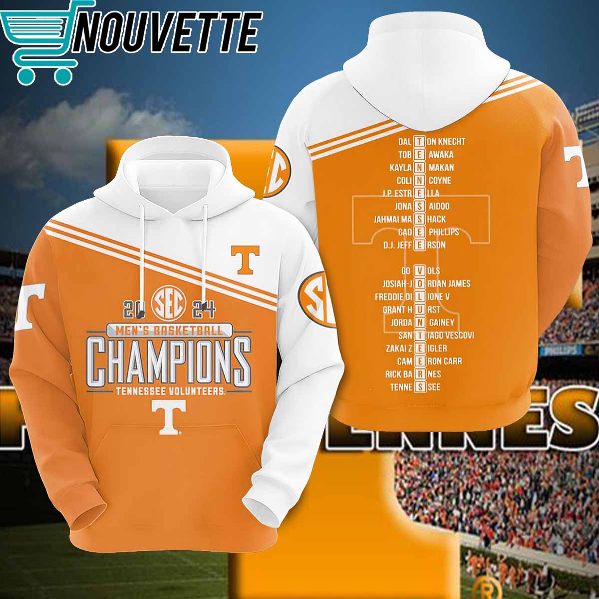 2024 Basketball Champions Tennessee Volunteers Hoodie 2024 Basketball Champions Tennessee Volunteers Hoodie