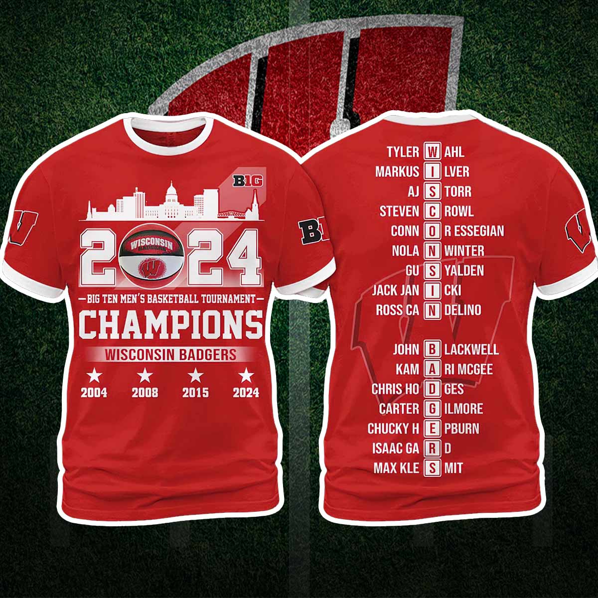 2024 Big Ten Basketball Tournament Champions Wisconsin Badgers Hoodie 2024 Big Ten Basketball Tournament Champions Wisconsin Badgers Hoodie