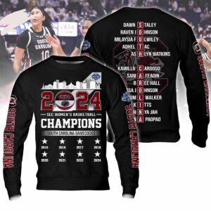 2024 Sec Women’s Basketball Champions South Carolina Gamecocks Hoodie