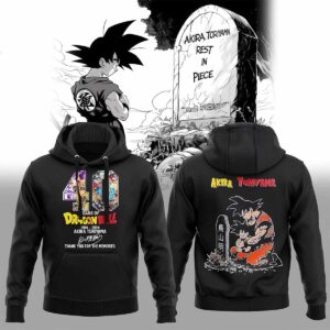 40 Years Of Dragon Ball 1984 2024 Akira Toriyama Signature Thank You For The Memories Hoodie 40 Years Of Dragon Ball 1984 2024 Akira Toriyama Signature Thank You For The Memories Hoodie
