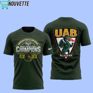 American Athletic Conference UAB Blazers Basketball Champions 2024 Hoodie