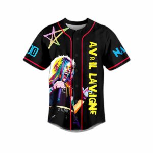 Avril Lavigne Im Thinking What The Hell Custom Baseball Jersey Avril Lavigne Im Thinking What The Hell Custom Baseball Jersey