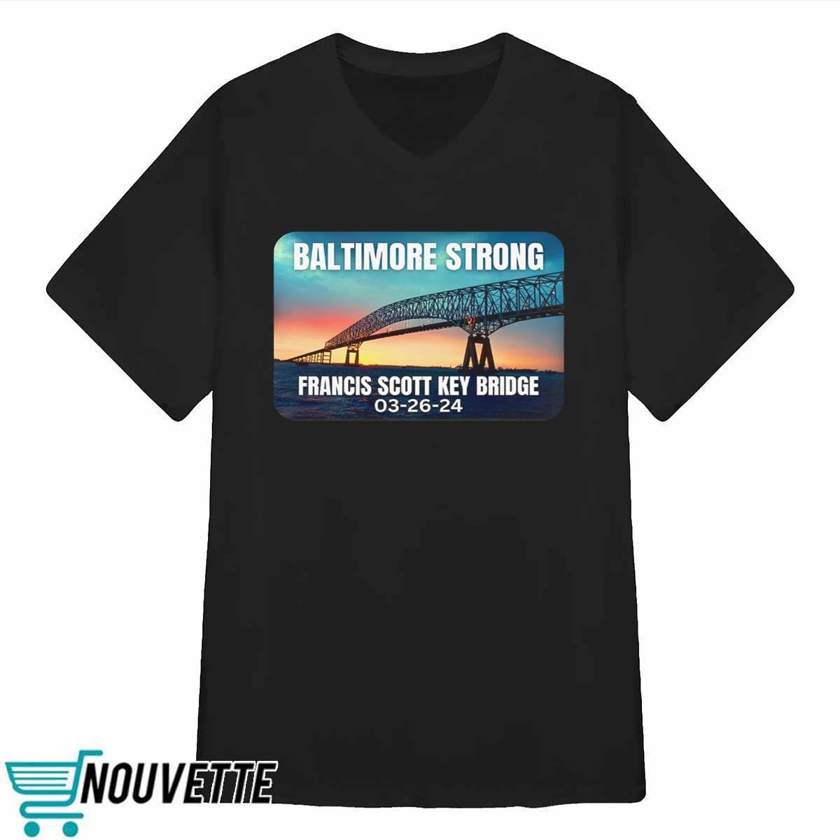 Baltimore Bridge Collapse T-Shirt Francis Scott Baltimore Bridge Collapse T-Shirt Francis Scott