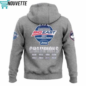 Big East 2024 Tournament Presented By Jeep Champions For Uconn Huskies Hoodie