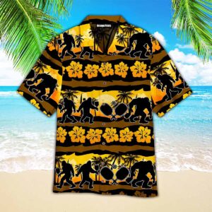 Bigfoot Loves Pickleball Nature Beach Aloha Hawaiian Shirt Bigfoot Loves Pickleball Nature Beach Aloha Hawaiian Shirt