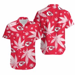 Chiefs Weed Red Hawaiian Shirt Chiefs Weed Red Hawaiian Shirt