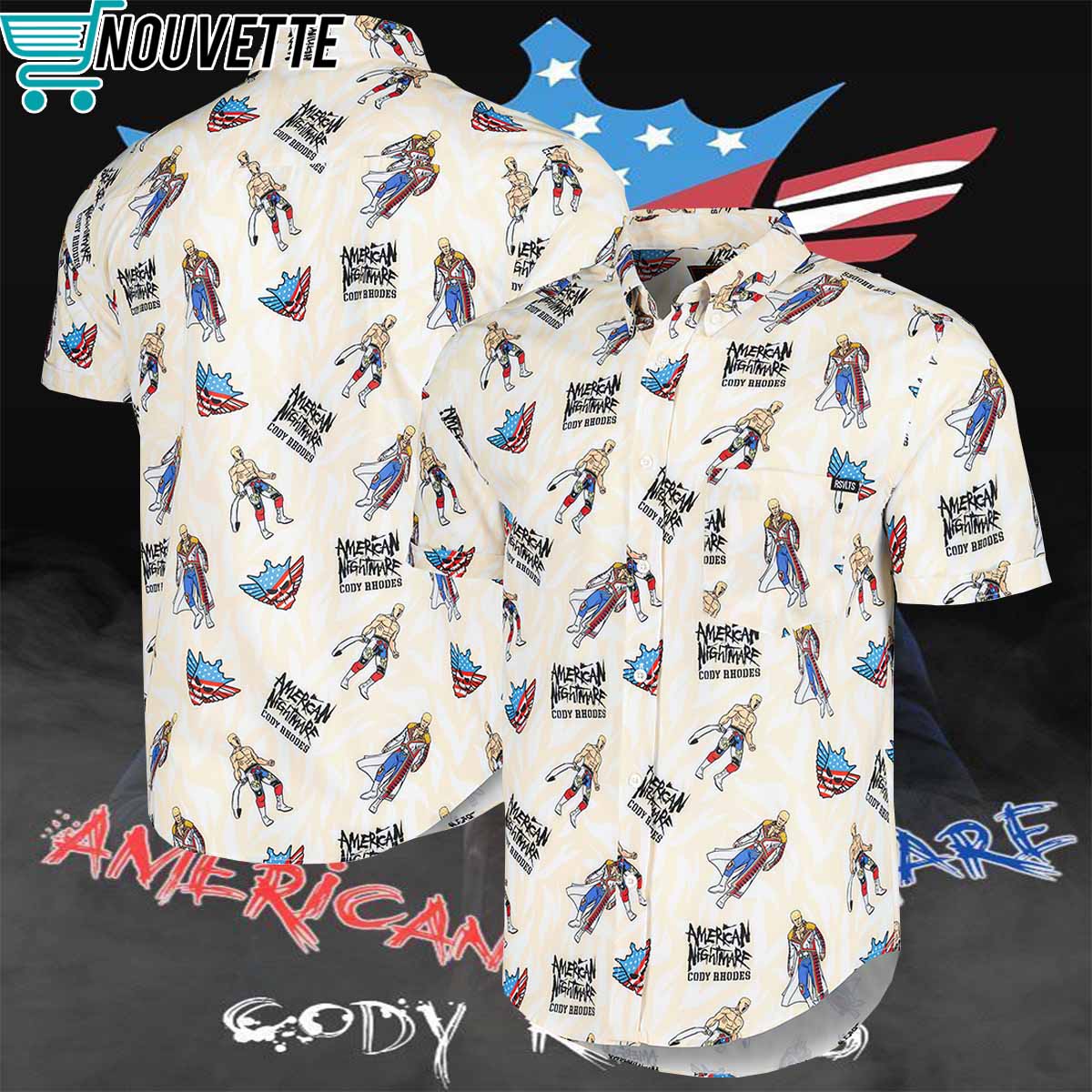 Cody Rhodes American Nightmare Button Down Shirt Cody Rhodes American Nightmare Button-Down Shirt