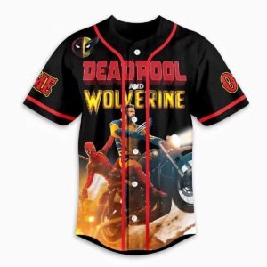 Deadpool And Wolverine Its Hero Time Custom Baseball Jersey Deadpool And Wolverine Its Hero Time Custom Baseball Jersey