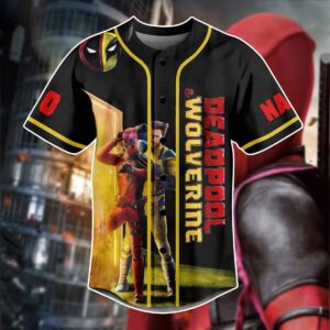 Deadpool And Wolverine Lets Kill The Fox Universe Custom Baseball Jersey Deadpool And Wolverine Lets Kill The Fox Universe Custom Baseball Jersey
