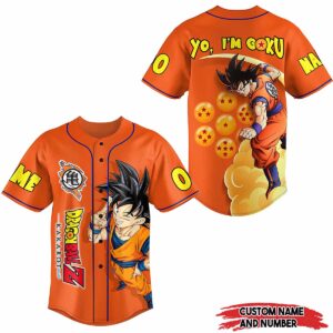 Dragon Ball Z Kakarot Yo I’m Goku Custom Baseball Jersey