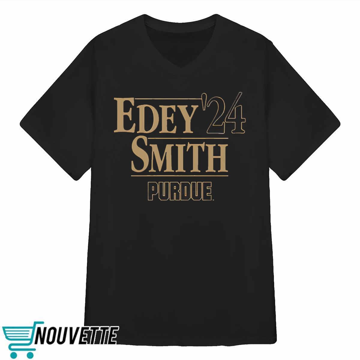 Edey Smith 2024 Purdue Basketball Shirt Edey Smith 2024 Purdue Basketball Shirt