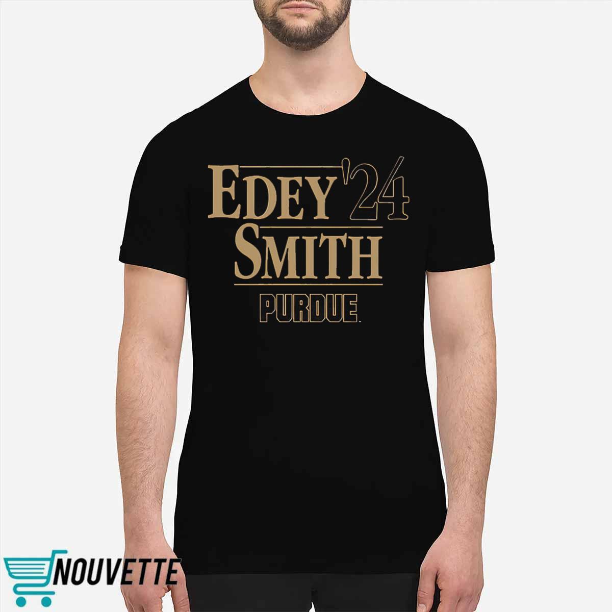 Edey Smith 2024 Purdue Basketball Shirt Edey Smith 2024 Purdue Basketball Shirt