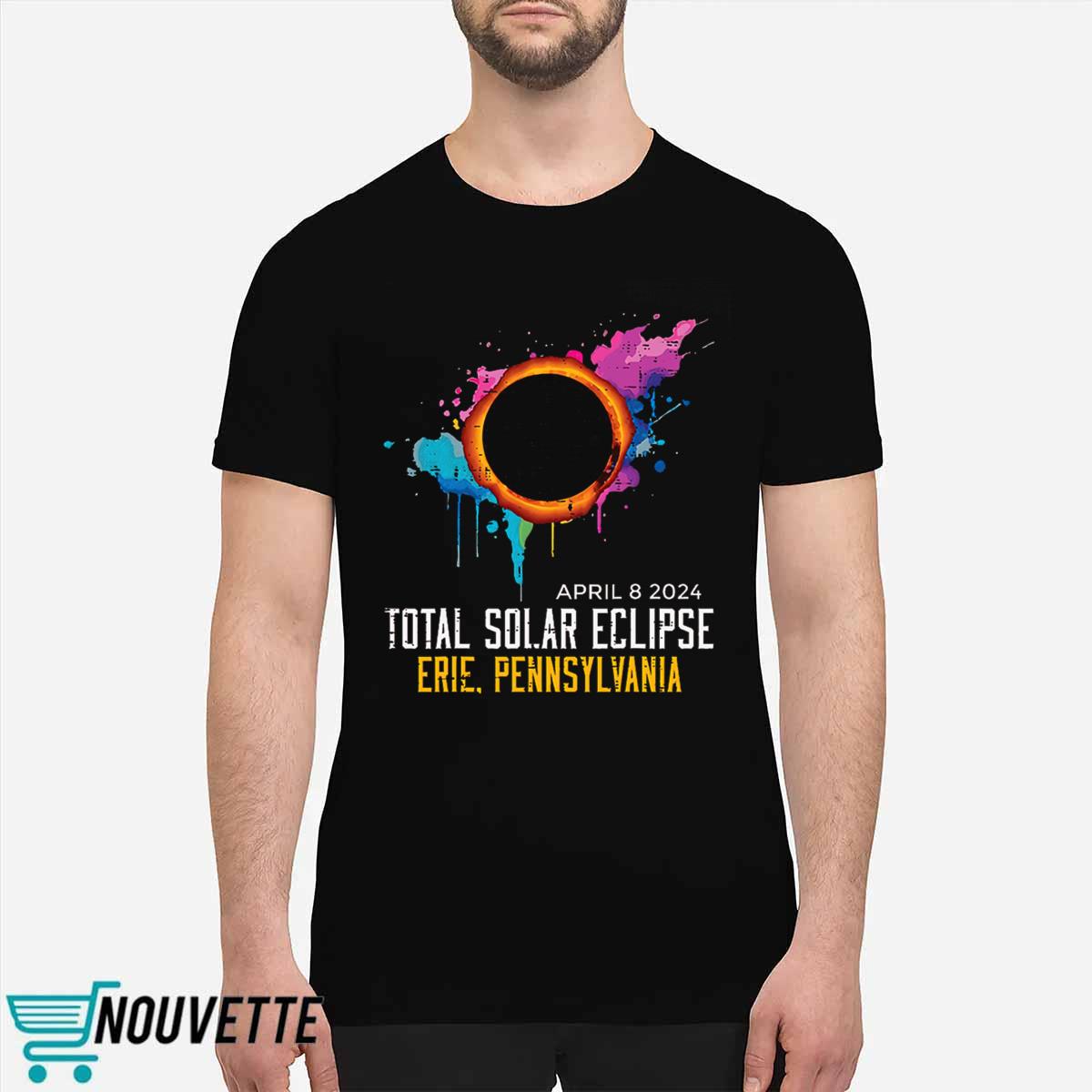Erie Solar Eclipse 2024 Totality April 8 Shirt Erie Solar Eclipse 2024 Totality April 8 Shirt
