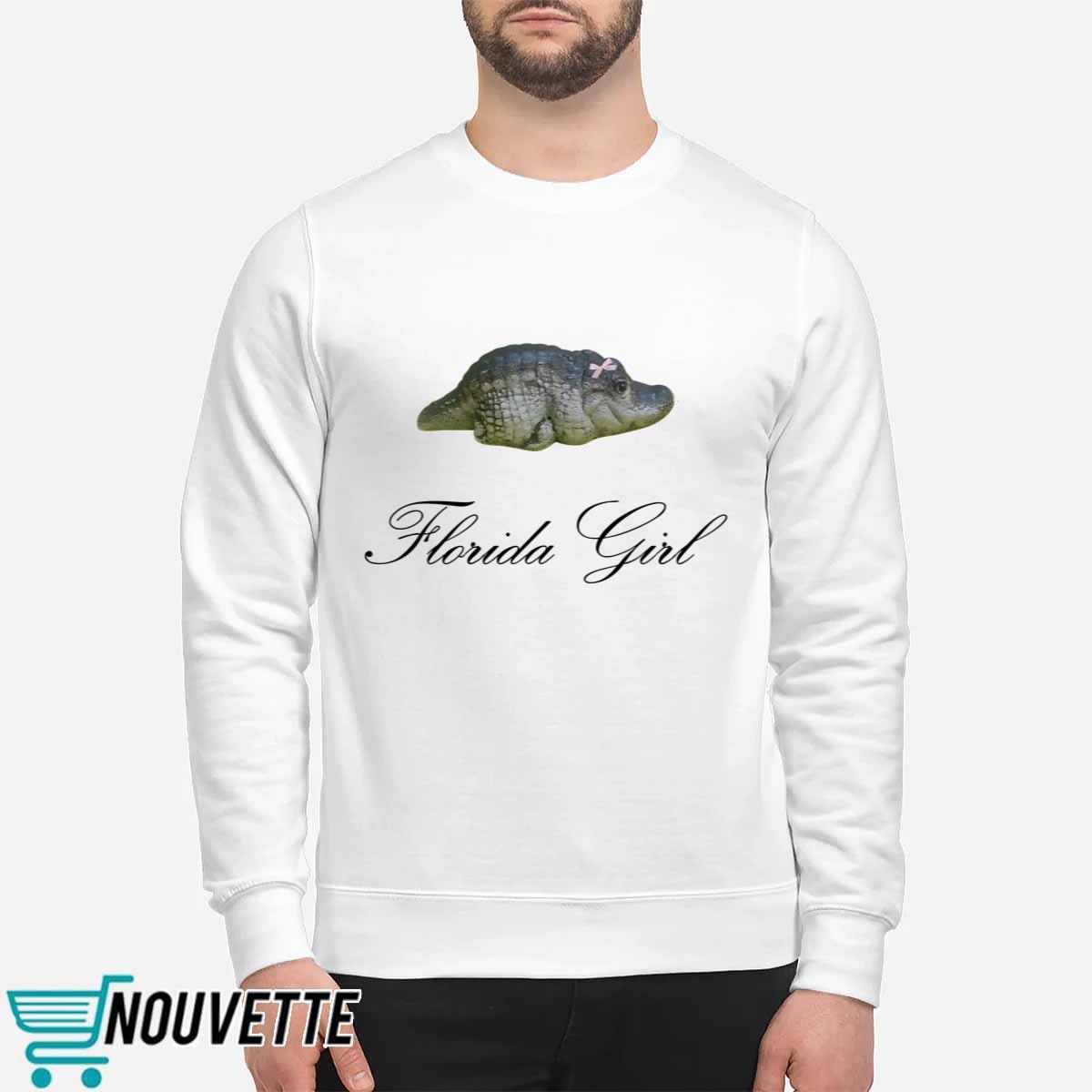 Florida Girl Baby Gator Coquette Shirt Florida Girl Baby Gator Coquette Shirt