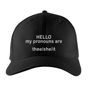 Hello My Pronouns Are Thee She It Hat
