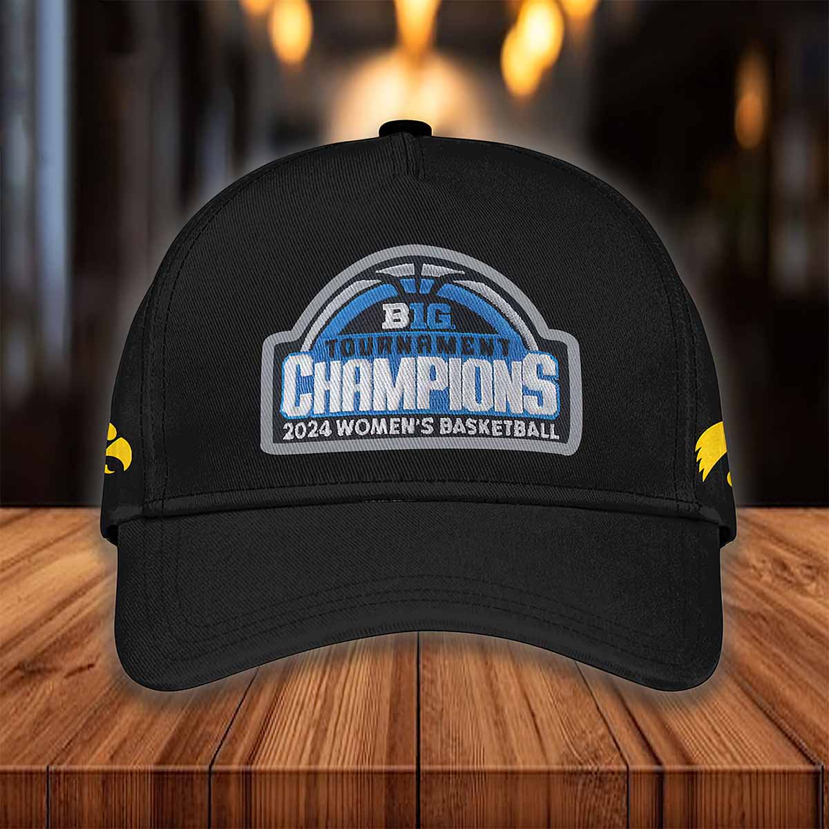 Iowa Hawkeyes 2024 Women’s Basketball B1G Tournament Champions Cap Iowa Hawkeyes 2024 Womens Basketball B1G Tournament Champions Cap