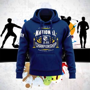 January 8 2024 National Championship Michigan Football Houston Texas Hoodie January 8 2024 National Championship Michigan Football Houston Texas Hoodie