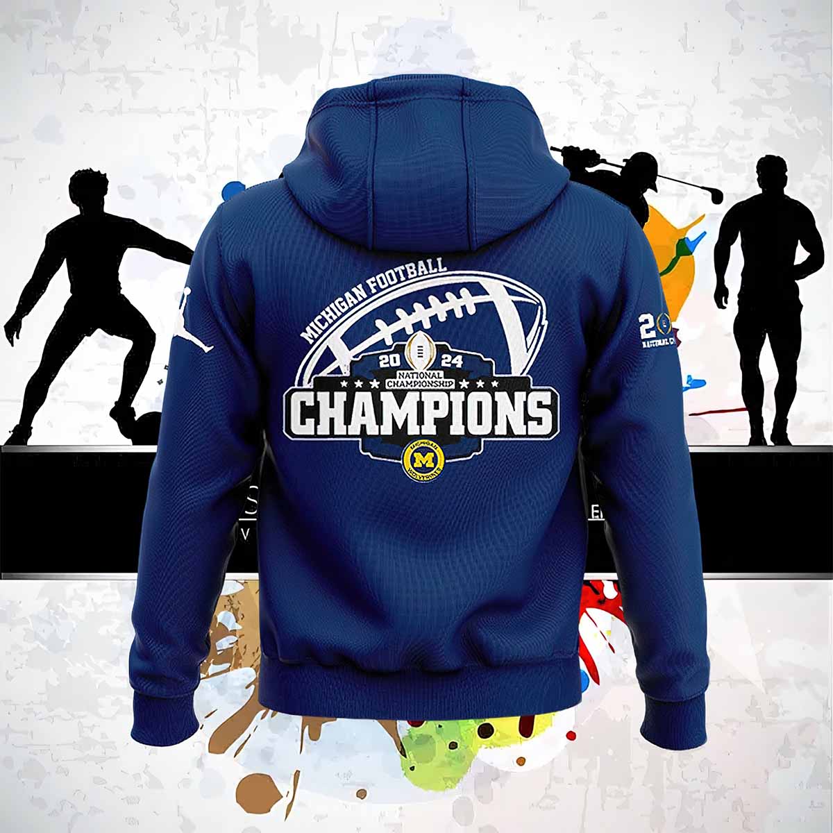 January 8 2024 National Championship Michigan Football Houston Texas Hoodie January 8 2024 National Championship Michigan Football Houston Texas Hoodie