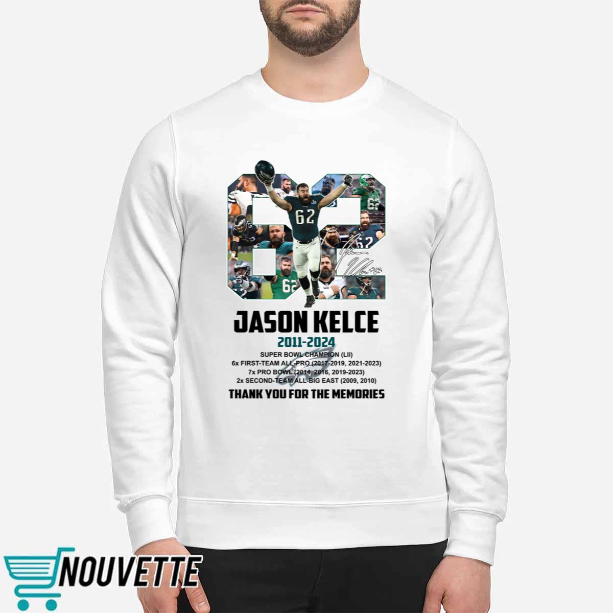 Jason Kelce 2011 2024 Thanks You For The Memories Shirt Jason Kelce 2011 2024 Thanks You For The Memories Shirt