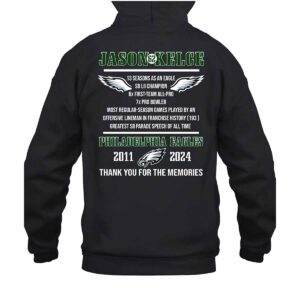 Jason Kelce Legend 2011 2024 Thank You For The Memories Shirt 1 Jason Kelce End Of An Era Shirt