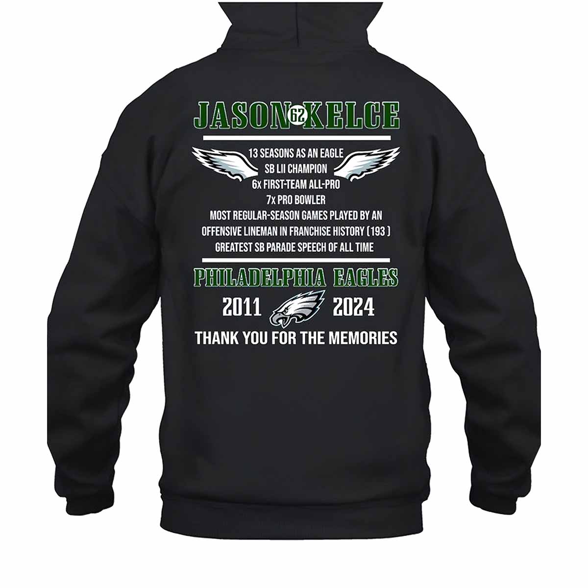 Jason Kelce Legend 2011 2024 Thank You For The Memories Shirt Jason Kelce Legend 2011 2024 Thank You For The Memories Shirt
