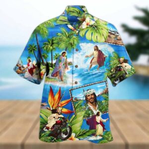 Jesus Stay Cool Hawaiian Shirt Jesus Stay Cool Hawaiian Shirt