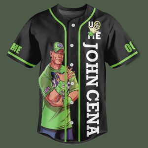 John Cena I Never Back Down I Never Quit Custom Baseball Jersey John Cena I Never Back Down I Never Quit Custom Baseball Jersey