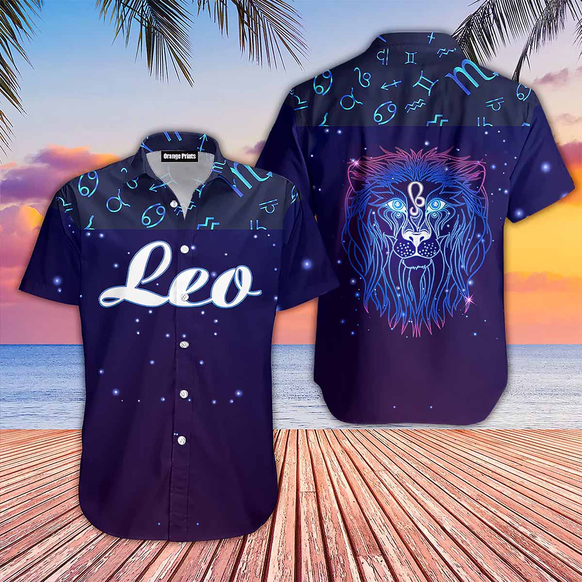 Leo Zodiac Hawaiian Shirt Leo Zodiac Hawaiian Shirt