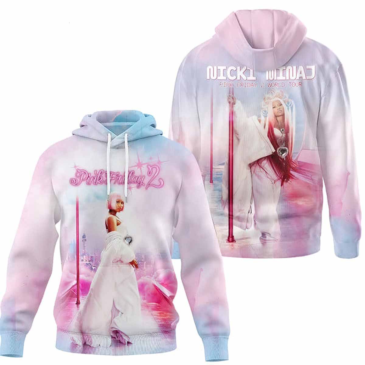 Nicki Manaj Pink Friday 2 World Tour Hoodie Nicki Manaj Pink Friday 2 World Tour Hoodie