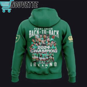 Rugby Six Nations 2024 Ireland Rugby Champions Back To Back Hoodie 1 Rugby Six Nations 2024 Ireland Rugby Champions Back To Back Hoodie