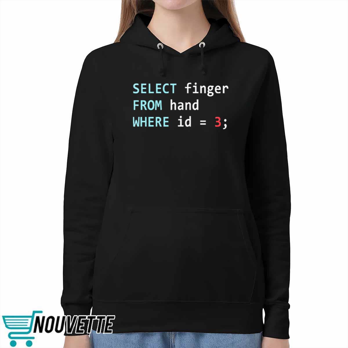 Select Finger From Hand Where Id 3 Shirt Select Finger From Hand Where Id 3 Shirt