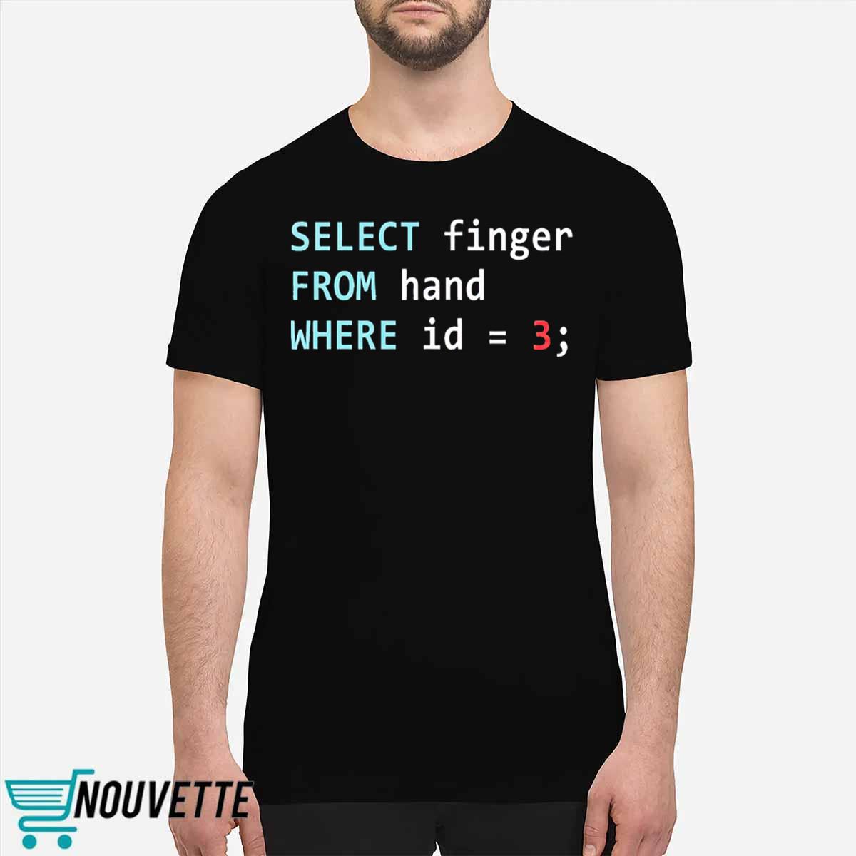 Select Finger From Hand Where Id 3 Shirt Select Finger From Hand Where Id 3 Shirt