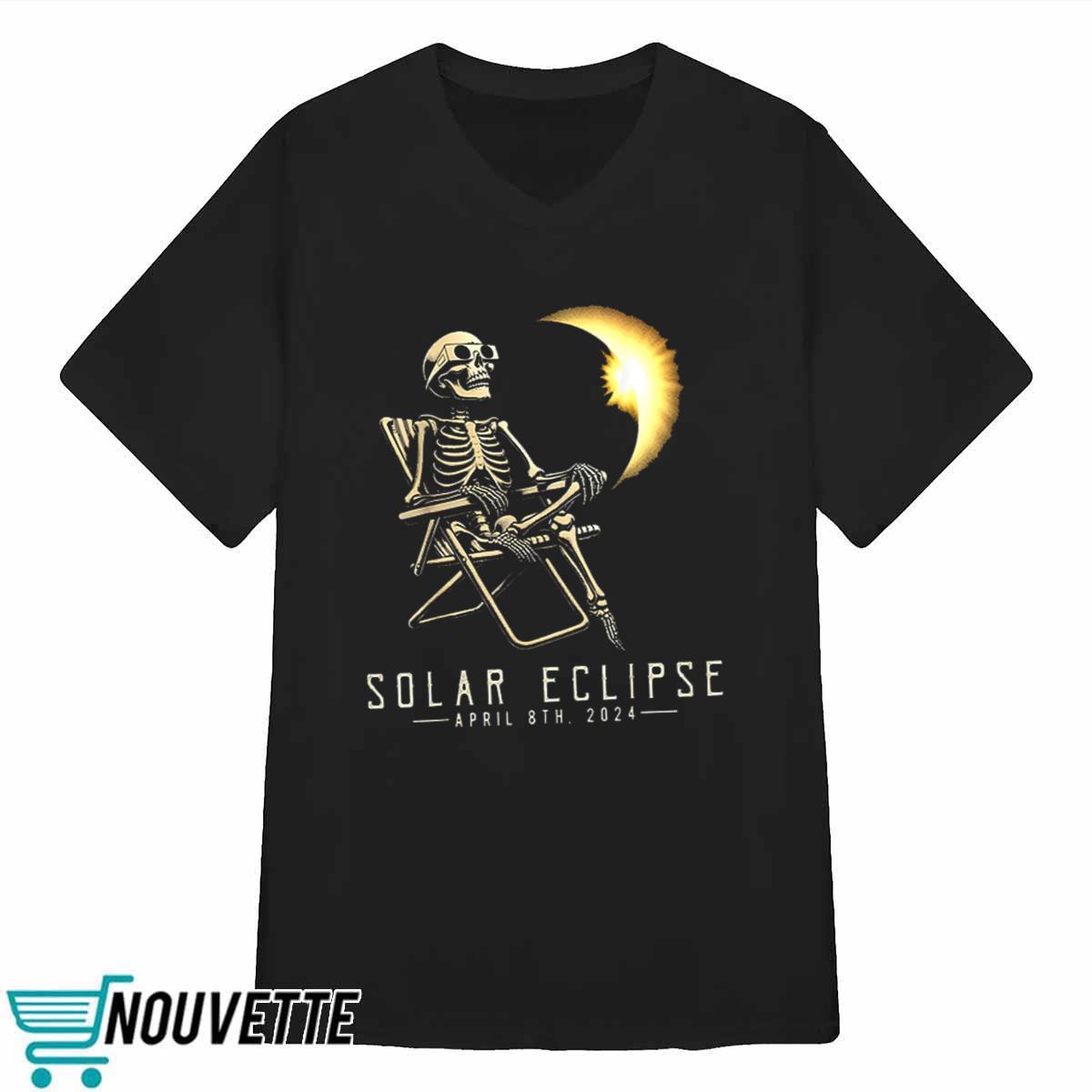 Solar Eclipse Skeleton April 8th 2024 Shirt Solar Eclipse Skeleton April 8th 2024 Shirt