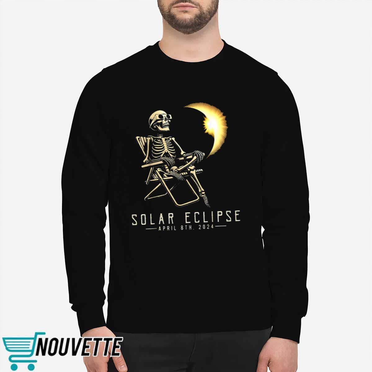 Solar Eclipse Skeleton April 8th 2024 Shirt Solar Eclipse Skeleton April 8th 2024 Shirt