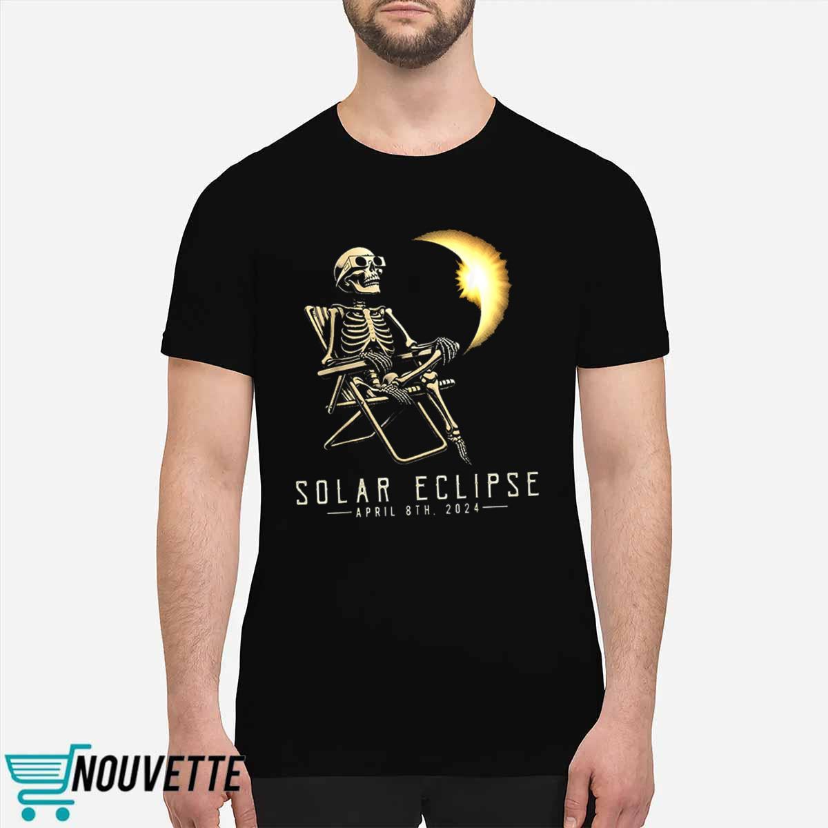 Solar Eclipse Skeleton April 8th 2024 Shirt Solar Eclipse Skeleton April 8th 2024 Shirt