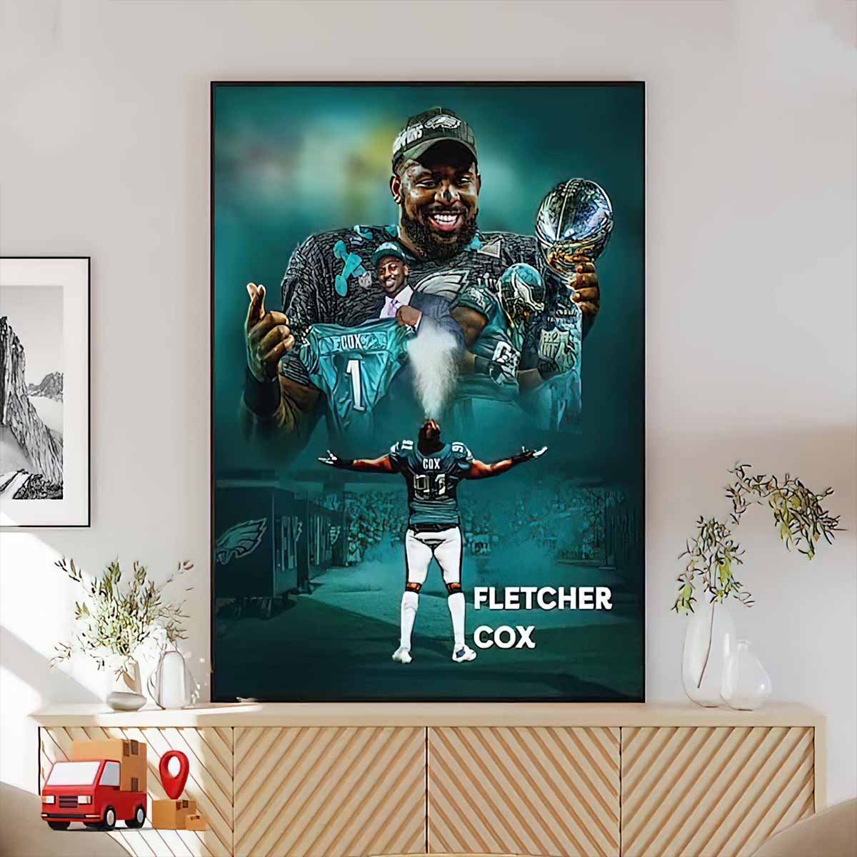 Special Thank You Fletcher Cox Philadelphia Eagles Poster Special Thank You Fletcher Cox Eagles Poster