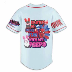 Spider Man Easter Peeps Custom Baseball Jersey