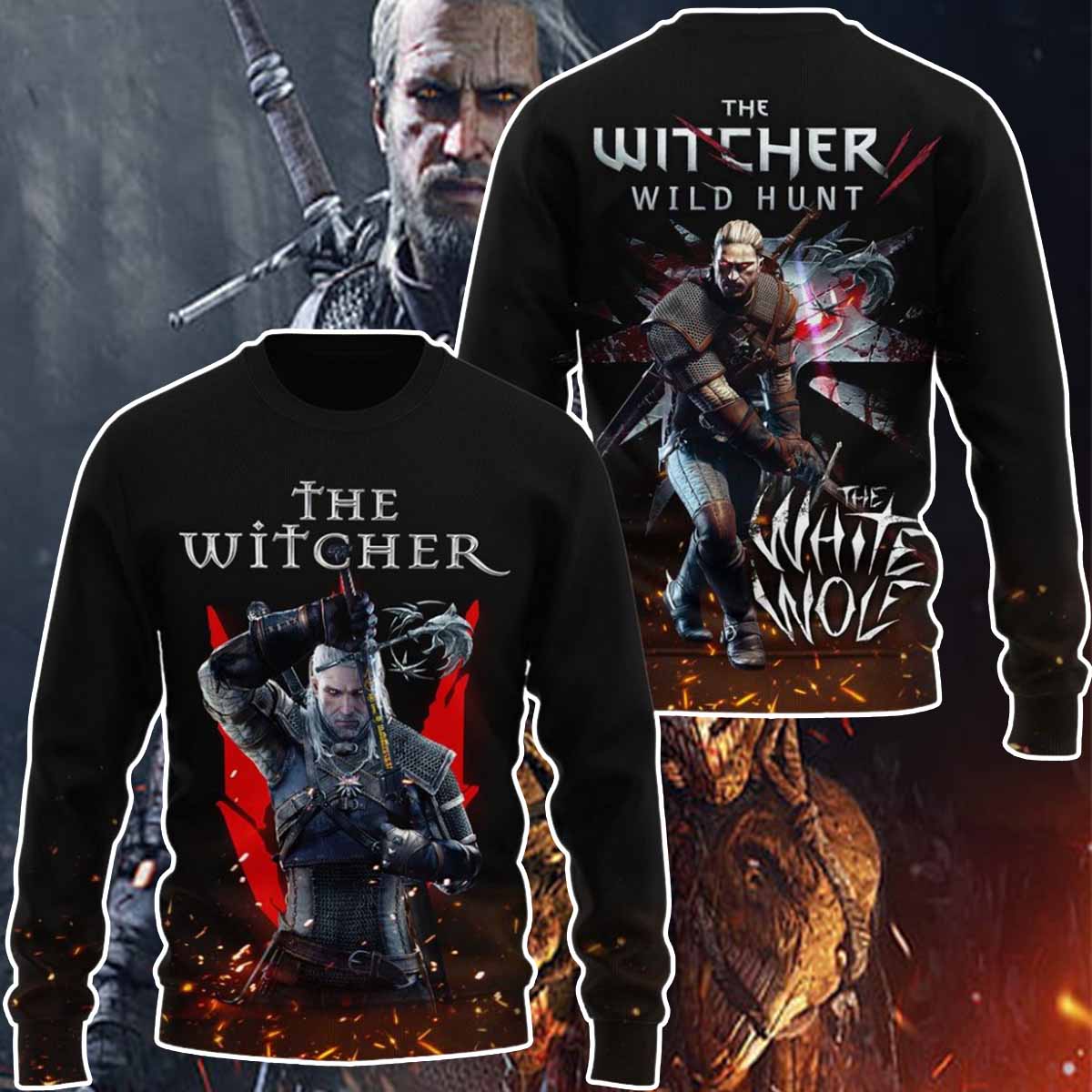 The Witcher Wild Hunt The White Wolf Hoodie The Witcher Wild Hunt The White Wolf Hoodie