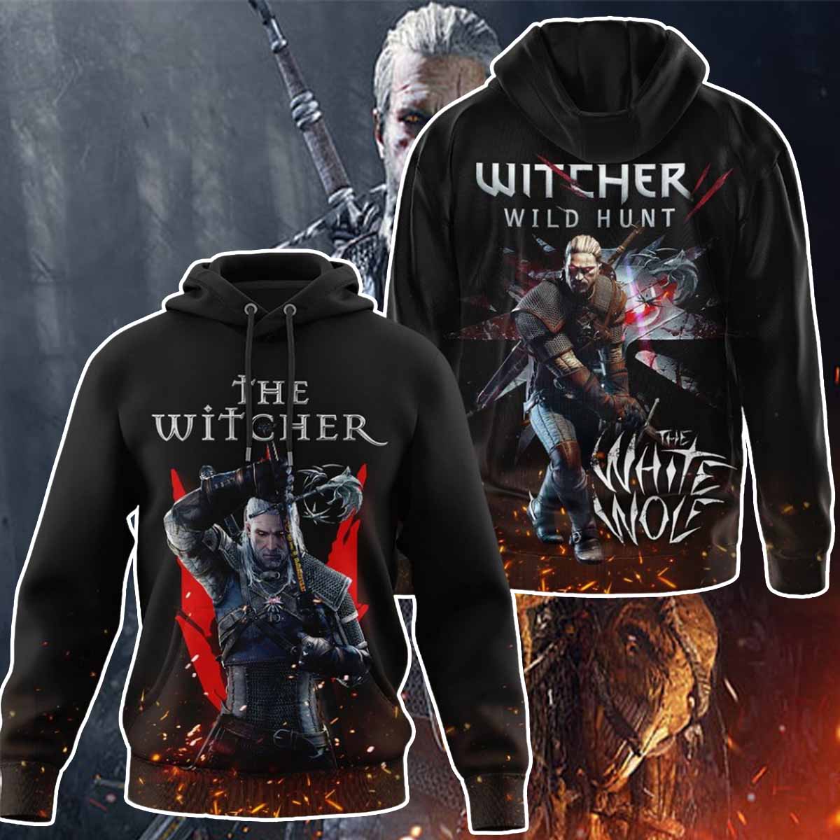 The Witcher Wild Hunt The White Wolf Hoodie The Witcher Wild Hunt The White Wolf Hoodie