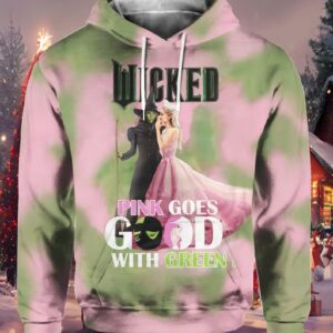Wicked Pink Goes Good With Green Shirt