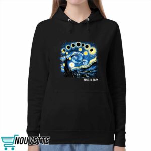 Women'S Van Gogh Total Solar Eclipse 2024 Shirt 5 Women'S Van Gogh Total Solar Eclipse 2024 Shirt
