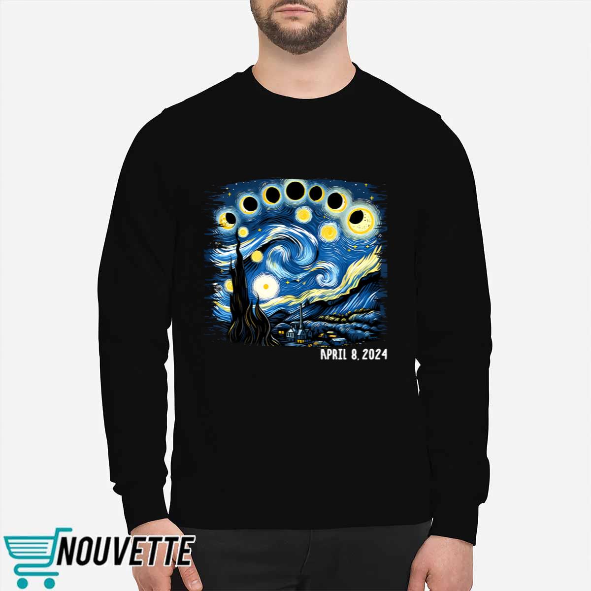Women’S Van Gogh Total Solar Eclipse 2024 Shirt Women’S Van Gogh Total Solar Eclipse 2024 Shirt