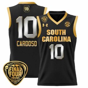 Cardoso South Carolina Gamecocks 2024 Final Four Basketball Jersey