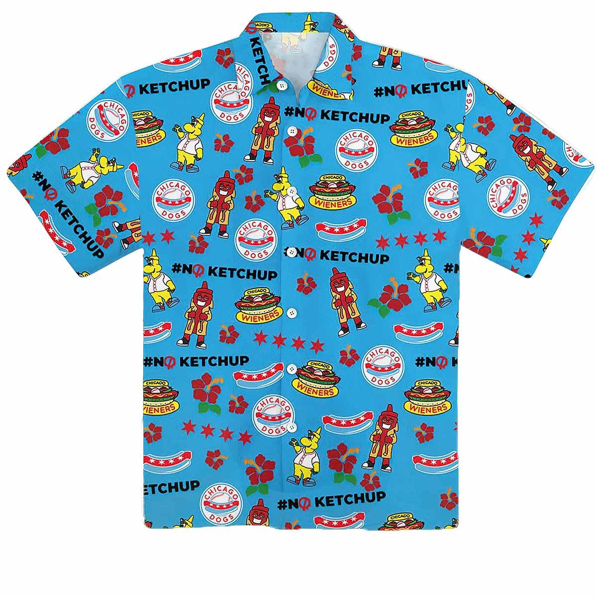 Chicago Dogs No Ketchup Hawaiian Shirt Giveaway 2024 Chicago Dogs No Ketchup Hawaiian Shirt Giveaway 2024