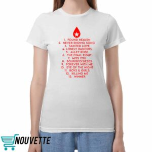 Conan Gray Found Heaven Tracklist Shirt Conan Gray Found Heaven Tracklist Shirt