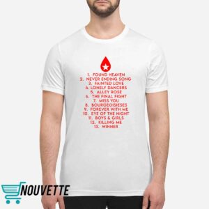 Conan Gray Found Heaven Tracklist Shirt