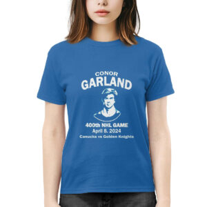 Conor Garland 400Th Game April 8 2024 Shirt