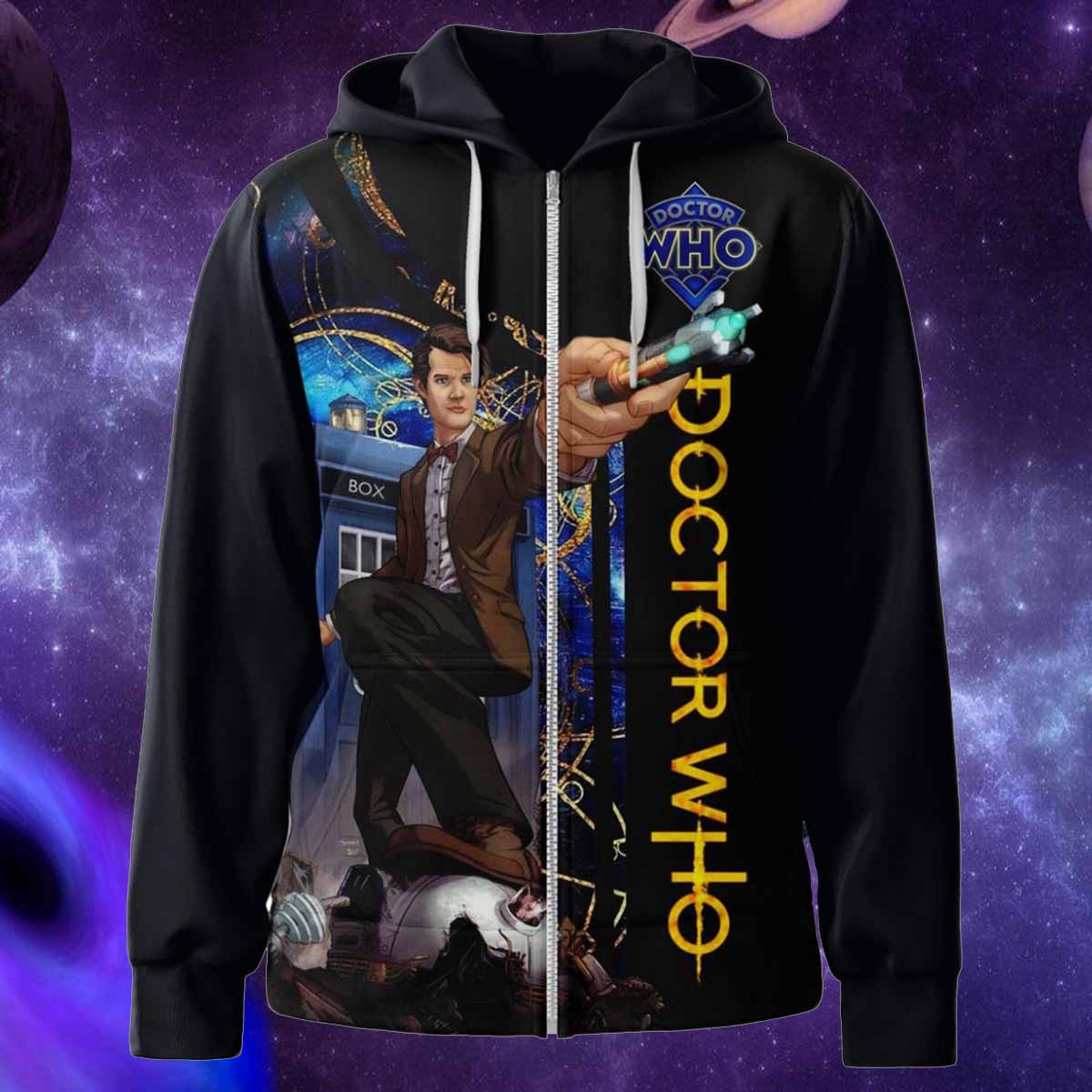 Doctor Who Let’s Allons Y Go Hoodie Doctor Who Lets Allons Y Go Hoodie