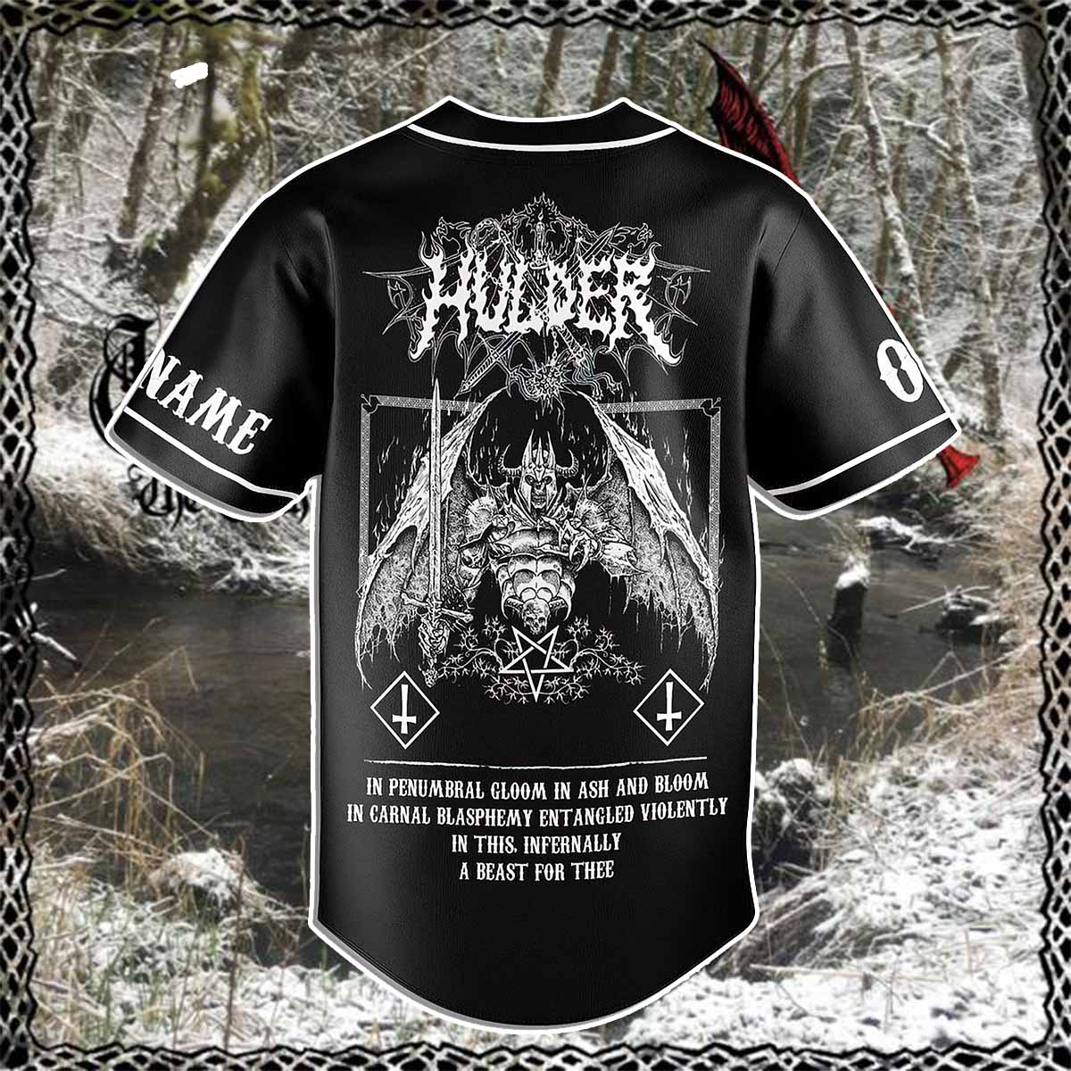 Hulder Custom Baseball Jersey Hulder Custom Baseball Jersey