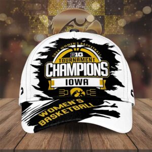 Iowa Women’s Basketball Big Tournament Champions 2024 Hat Iowa Women’s Basketball Big Tournament Champions 2024 Hat